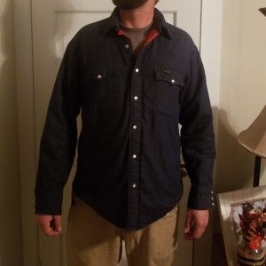 Vintage pearl snap work jacket